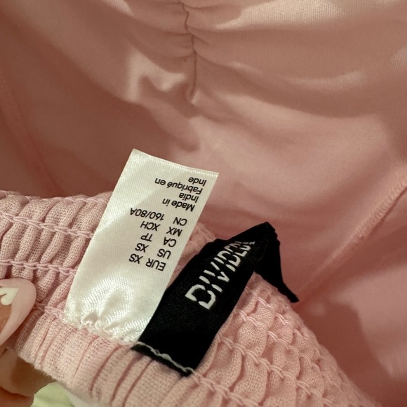 Puff sleeve pink linen dress - Picture 5 of 8